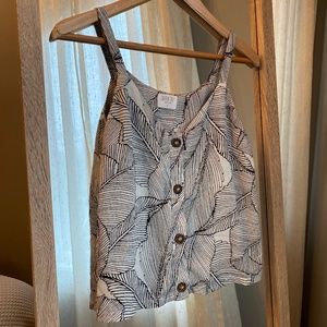 Floral Button Up Top